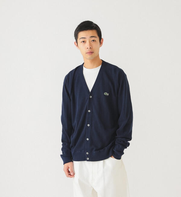 LACOSTE for BEAMS / 別注 コットン カーディガン|BEAMS MEN(ビームス