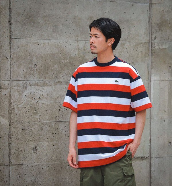 LACOSTE for BEAMS / 別注 ボーダー Tシャツ|BEAMS MEN(ビームス メン