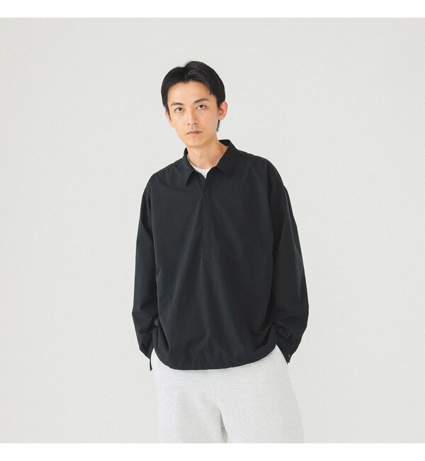 J.Crew × BEAMS スウィッチングプルオーバーシャツ-