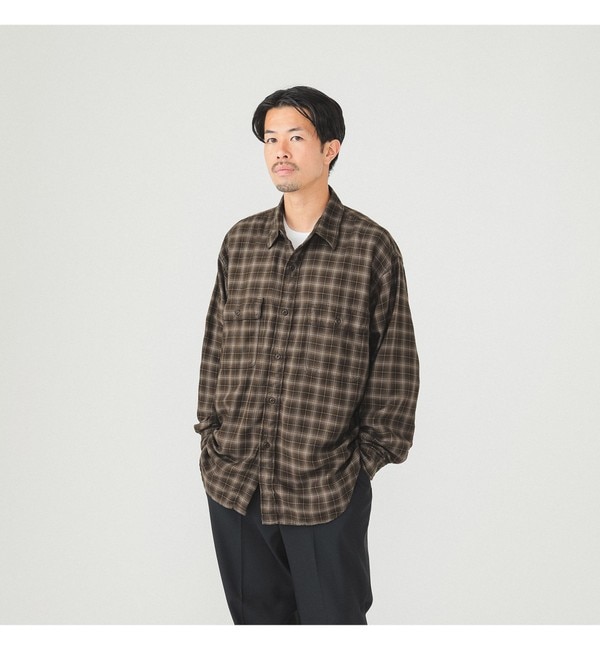 BEAMS / ヘリンボーンチェック ワークシャツ|BEAMS MEN(ビームス メン)の通販｜アイルミネ