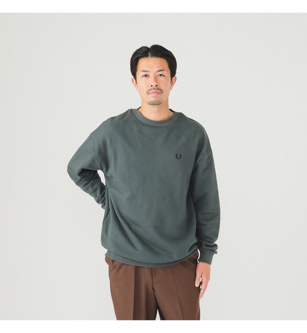 FRED PERRY × BEAMS/90sロゴ切替クルースウェット