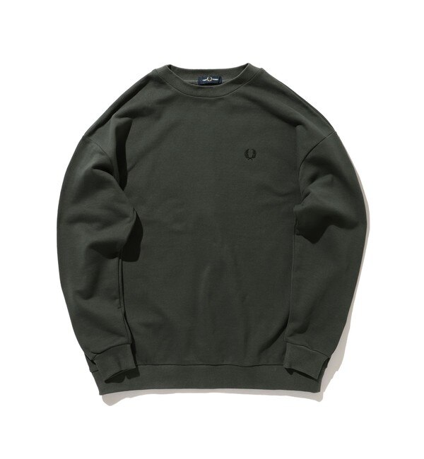 FRED PERRY × BEAMS / 別注 エンブロイダリー クルーネック スウェット