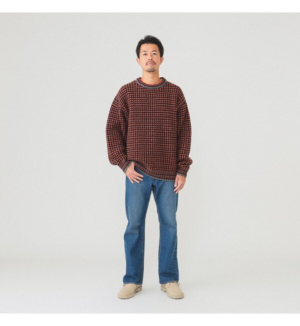 BEAMS / 3ゲージ ジャカード クルーネック ニット|BEAMS MEN(ビームス