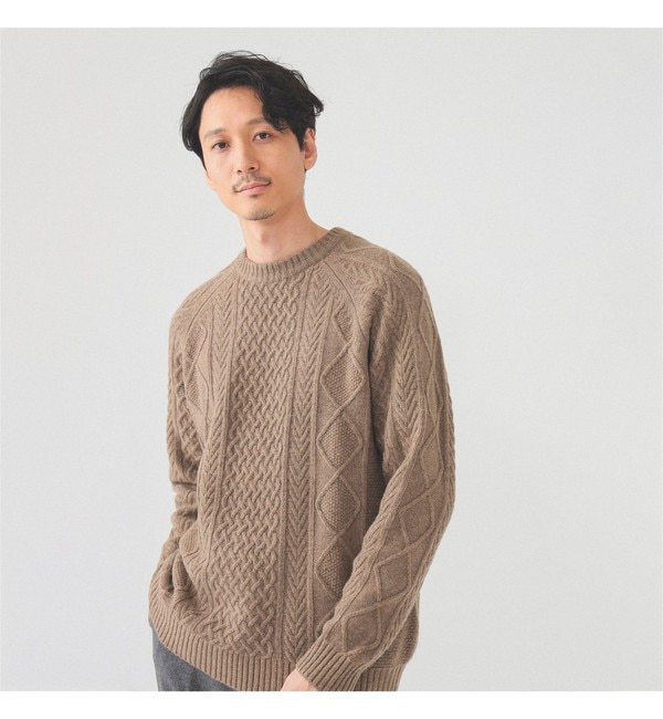 BEAMS / メッシュ クルーネック ニット|BEAMS MEN(ビームス メン)の