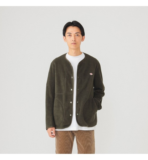 サイズ44 DANTON × BEAMS/ 別注 Fleece Cardigan-