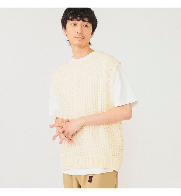 BEAMS / カノコ Vネック ルーズ ベスト|BEAMS MEN(ビームス メン)の ...