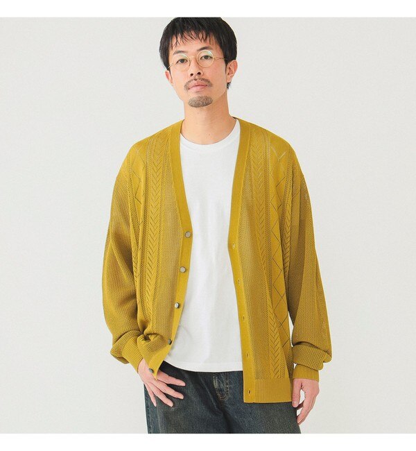 BEAMS / 12ゲージ メッシュ カーディガン|BEAMS MEN(ビームス メン)の