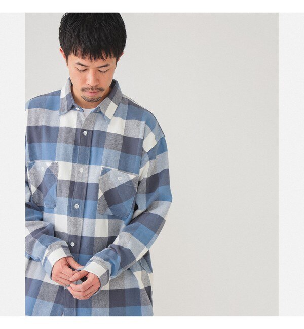 BEAMS / チェック 微起毛ネルシャツ|BEAMS MEN(ビームス メン)の通販 