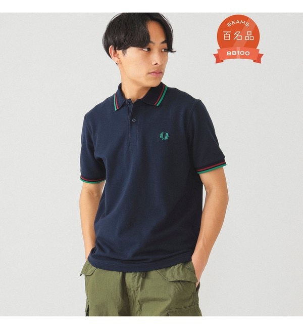 FRED PERRY × BEAMS / 別注 オーバーサイズ ストライプ ポロシャツ