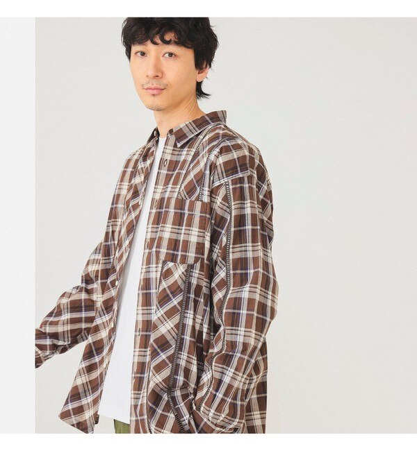 BEAMS / ルーズフィット マウンテンシャツ|BEAMS MEN(ビームス メン)の ...