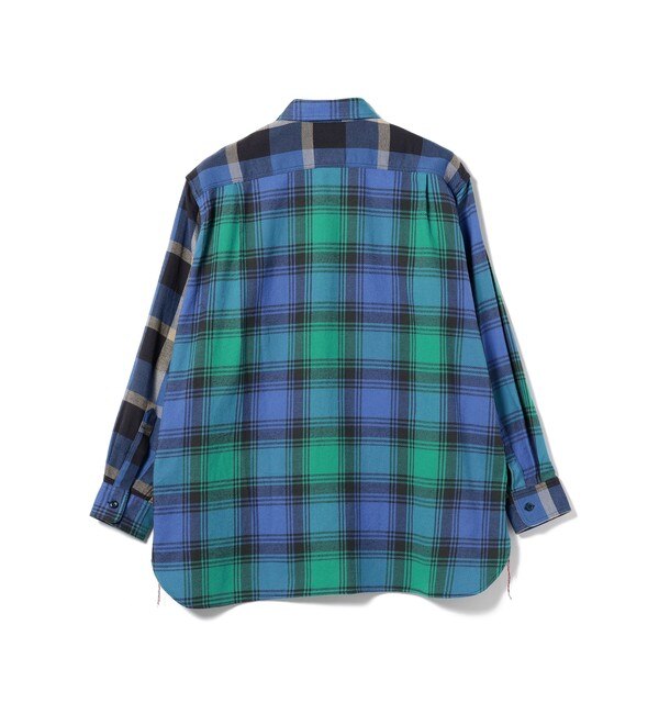 SUGAR CANE × BEAMS / 別注 Crazy Flannel Cheak Shirt|BEAMS MEN