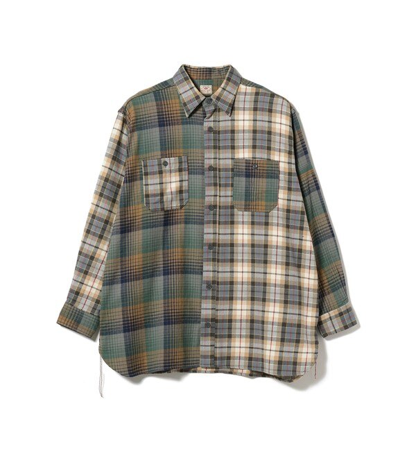 SUGAR CANE × BEAMS / 別注 Crazy Flannel Cheak Shirt|BEAMS MEN