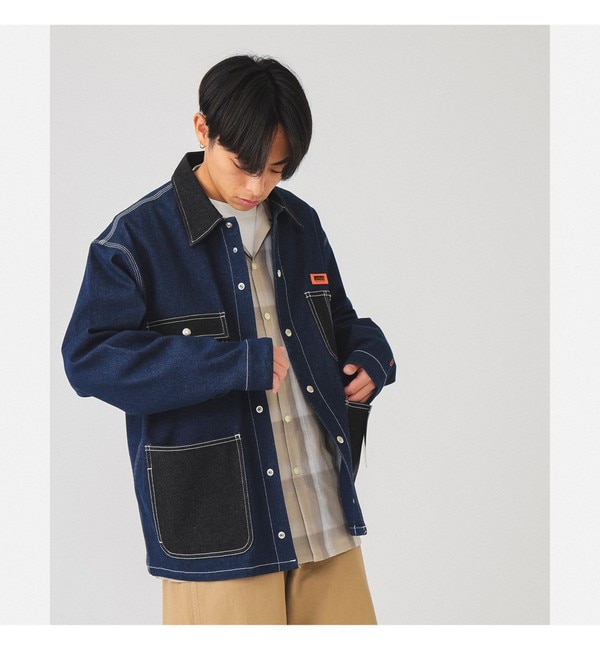 UNIVERSAL OVERALL × BEAMS / 別注 デニム カバーオール ジャケット