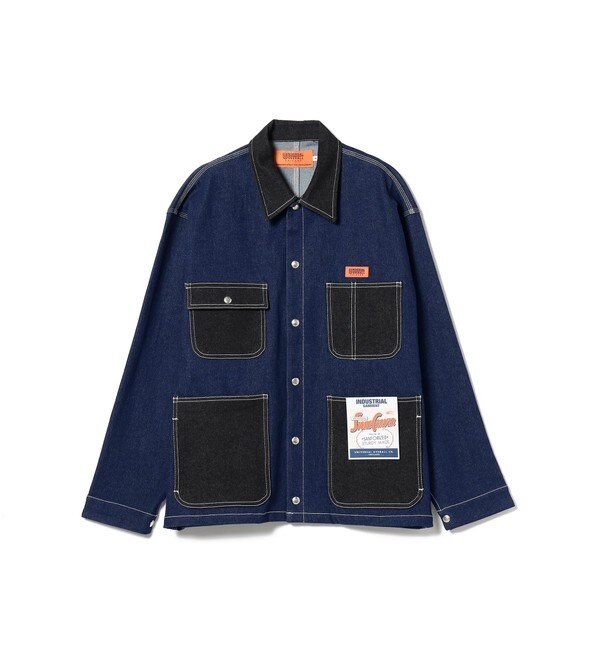 UNIVERSAL OVERALL × BEAMS / 別注 デニム カバーオール ジャケット