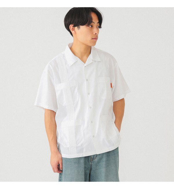 FRED PERRY × BEAMS / 別注 リブカラー シャツ |BEAMS MEN(ビームス