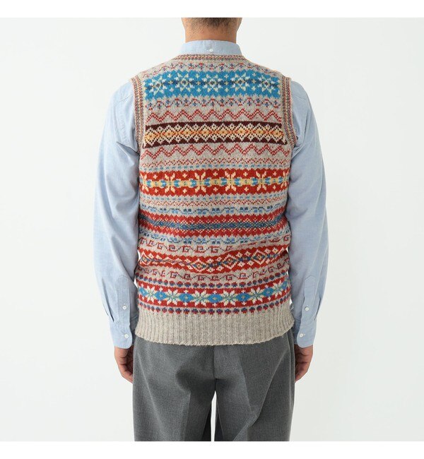 Jamieson's × BEAMS PLUS / 別注 V Neck Knit Vest|BEAMS MEN(ビームス