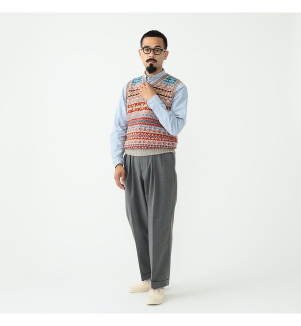 Jamieson's × BEAMS PLUS / 別注 V Neck Knit Vest|BEAMS MEN(ビームス