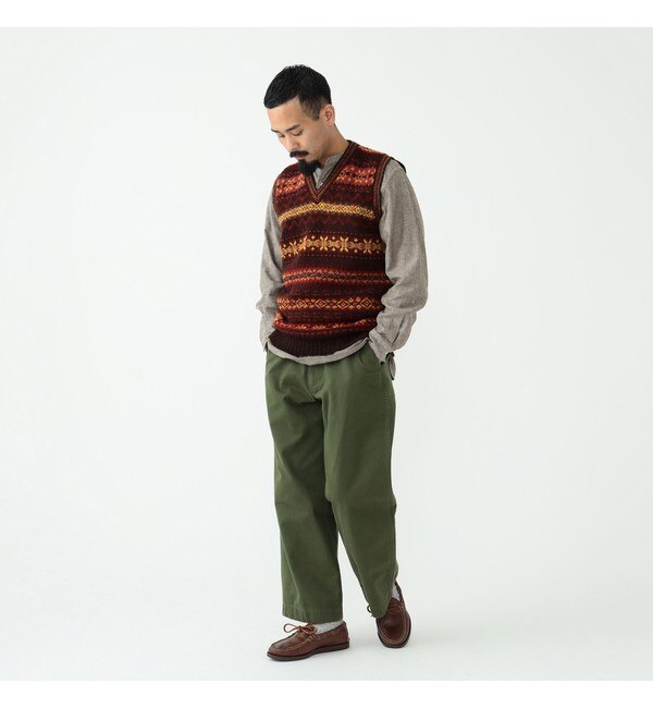 Jamieson's × BEAMS PLUS / 別注 V Neck Knit Vest|BEAMS MEN(ビームス