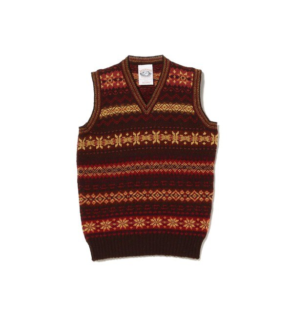 Jamieson's × BEAMS PLUS / 別注 V Neck Knit Vest|BEAMS MEN(ビームス