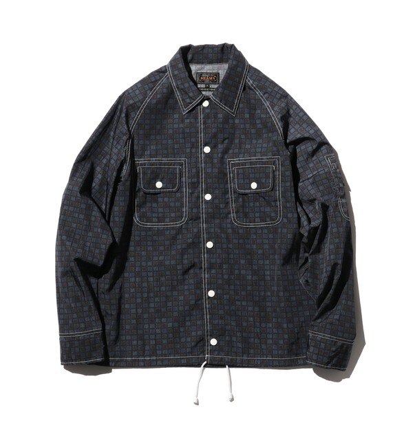 BEAMS / シアサッカートリコロール ジップ ブルゾン|BEAMS MEN