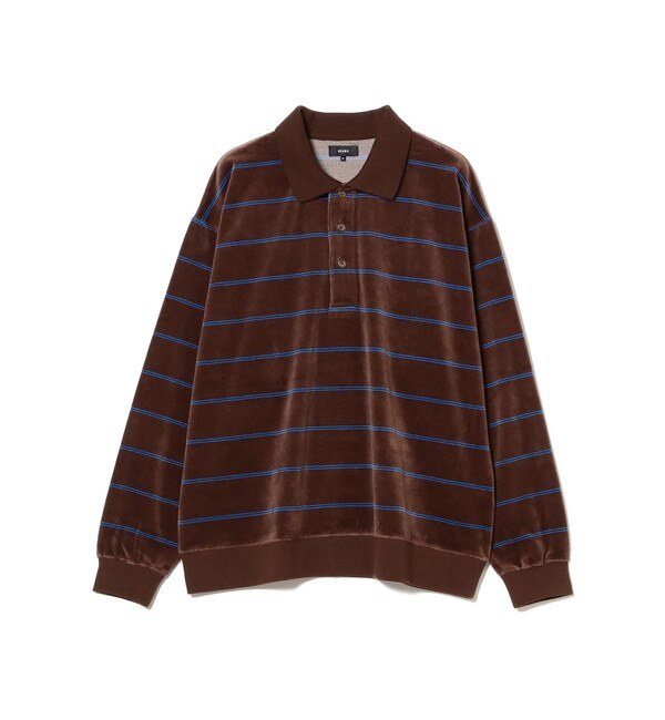 セール】ベロア ボーダー ポロシャツ（ポロシャツ）｜BEAMS
