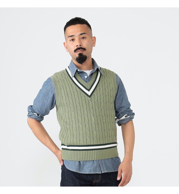 ALAN PAINE / 別注 Cotton Criket Vest|BEAMS MEN(ビームス メン)の