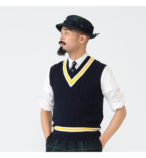 ALAN PAINE / 別注 Cotton Criket Vest|BEAMS MEN(ビームス メン)の