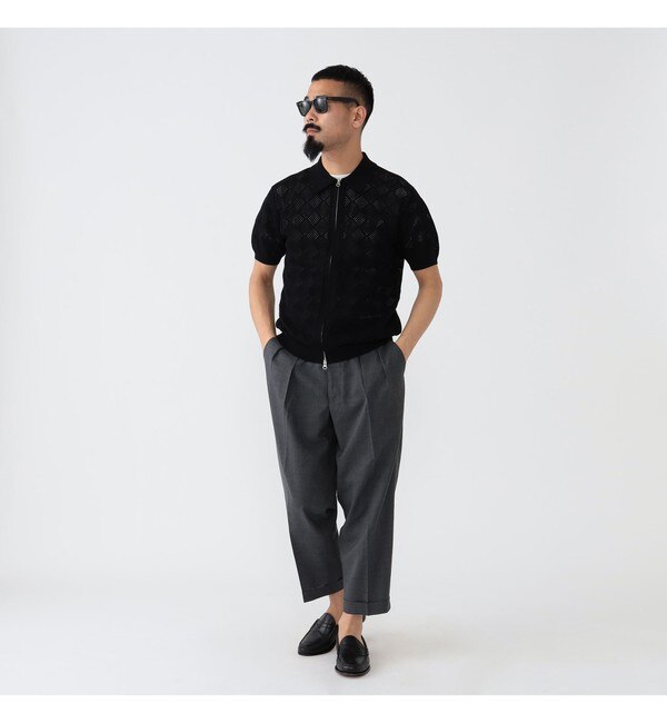 BEAMS PLUS / メッシュ ジップ ニット ポロシャツ|BEAMS MEN(ビームス