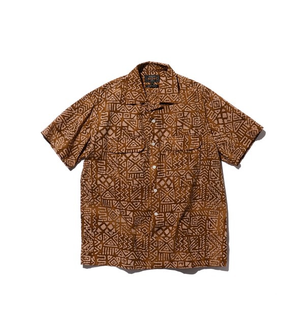 BEAMS PLUS / バティックプリント ショートスリーブ オープンカラー シャツ|BEAMS MEN(ビームス メン)の通販｜アイルミネ