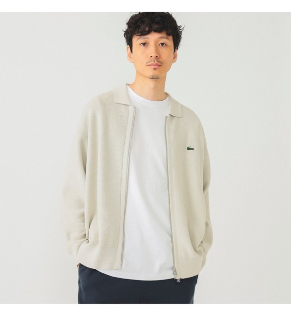 LACOSTE / 別注 ニット ジップ カーディガン|BEAMS MEN(ビームス メン)の通販｜アイルミネ