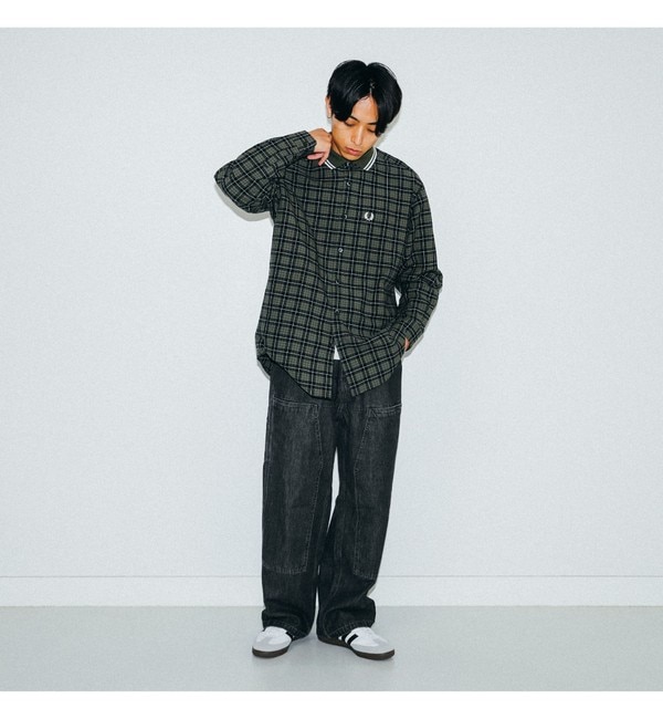 FRED PERRY / 別注 リブカラー シャツ|BEAMS MEN(ビームス メン)の通販｜アイルミネ