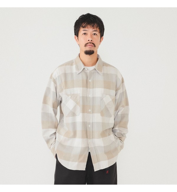 FRED PERRY × BEAMS / 別注 Long Sleeve Twin Tipped Shirt|BEAMS MEN(ビームス  メン)の通販｜アイルミネ