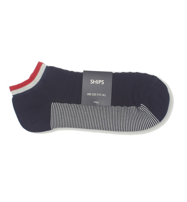 【シップス/SHIPS】 ＳＨＩＰＳ：ＢＯＲＤＥＲ ＡＮＫＬＥ ＳＯＣＫＳ [3000円(税込)以上で送料無料]