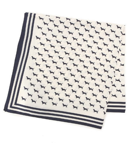 シルク プリント スカーフ