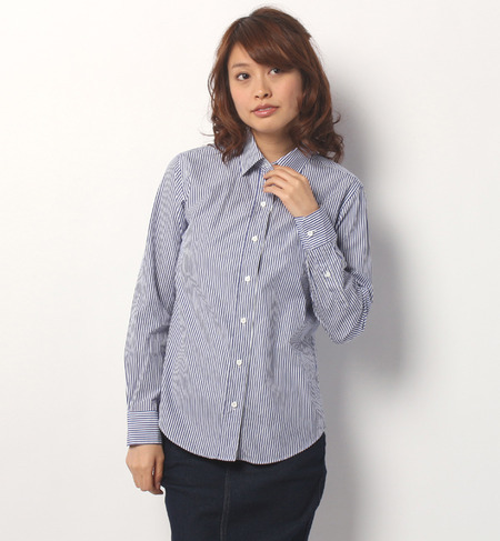 【シップス フォー ウィメン/SHIPS for women】 コットン ストライプ シャツ [送料無料]