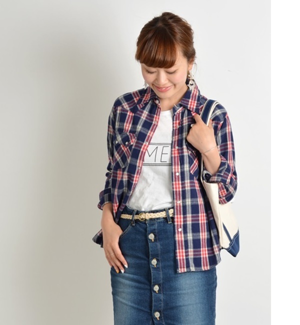【WEB限定】LEE:チェックシャツ