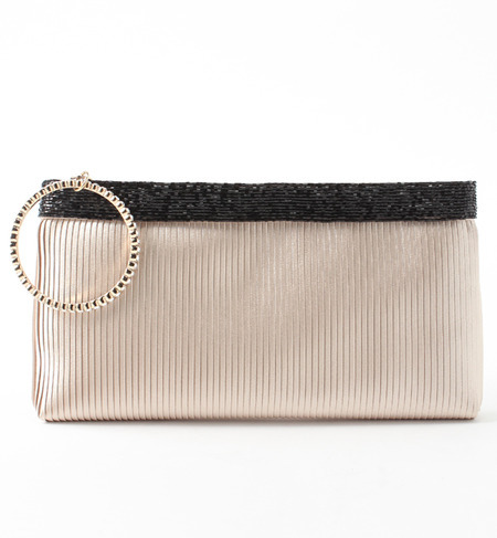 【シップス フォー ウィメン/SHIPS for women】 little black:サテンタック バングルクラッチ 310011608 [送料無料]
