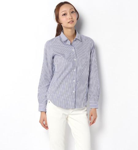 ストライプレギュラーカラーシャツ