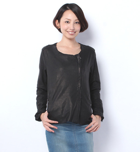 ラム ノーカラー ジャケット2014