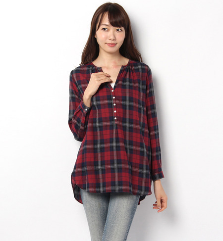 liflattie:チェック オープンチュニック?