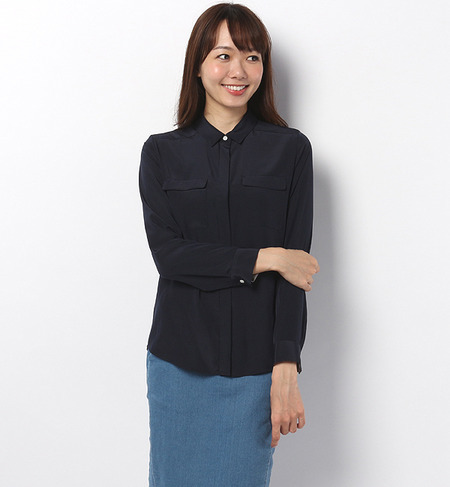 ダブルポケット ブラウス
