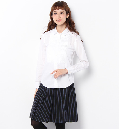 オックス ピンタックシャツ