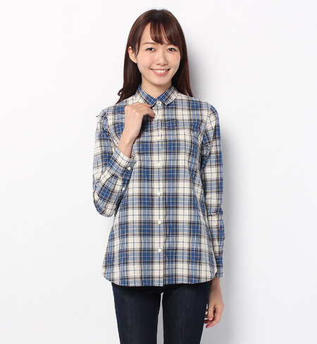 liflattie ships:サキゾメ チェック カシュクールシャツ ?