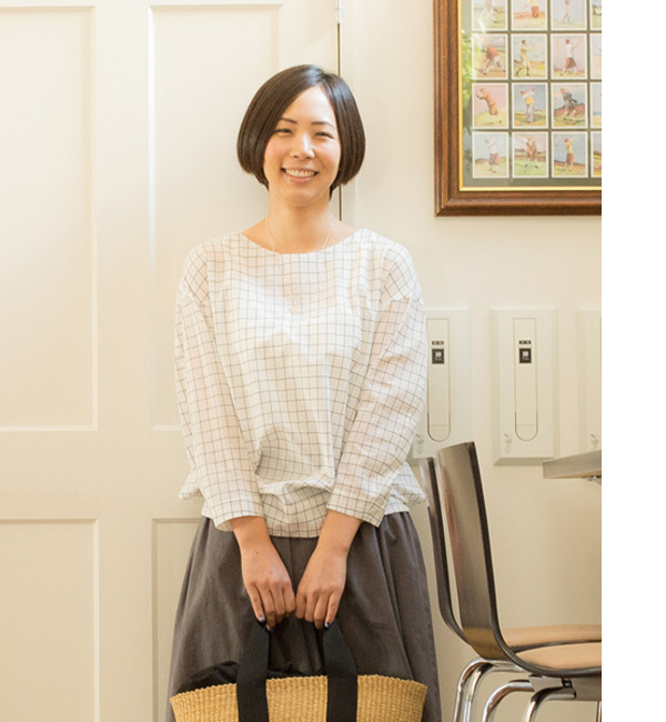 【リンネル 5月号掲載】 liflattie ships:チェック 2WAY ブラウス