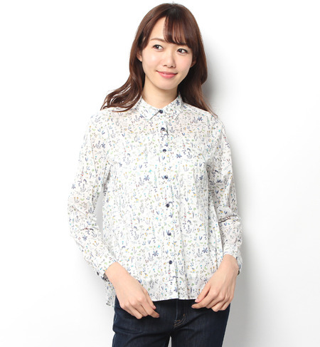 liflattie ships:リバティ プリント レギュラーカラー シャツ?