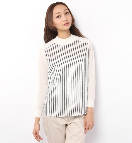 【InRed 3月号掲載】TRANNA：ストライプ コンビプルオーバー
