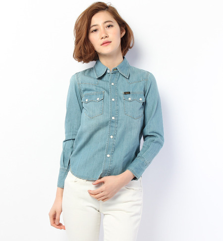 LEE:デニムシャツ(blue)