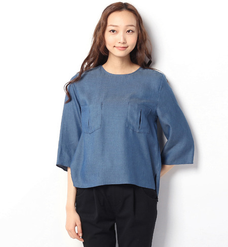 テンセルデニムTブラウス
