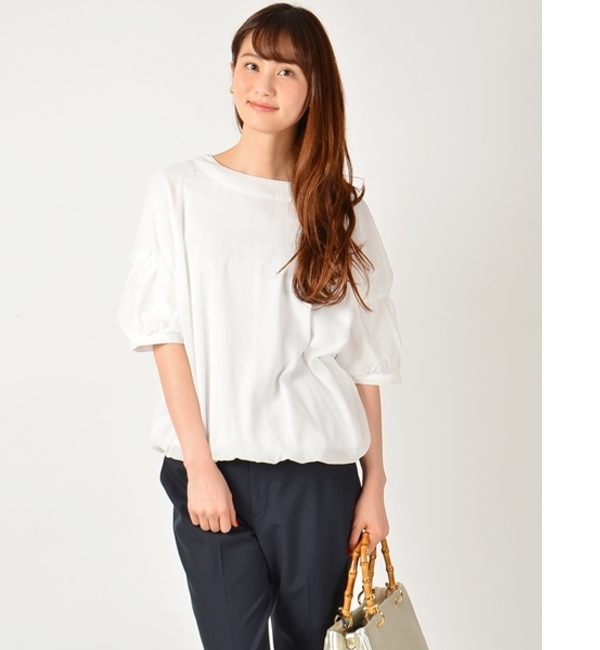 楊流シフォン コンビブラウス