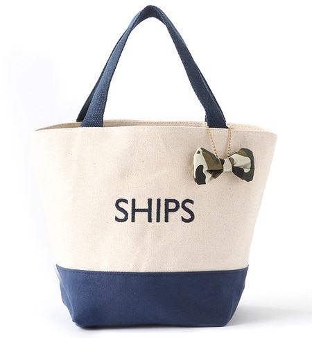 【シップス フォー ウィメン/SHIPS for women】 バイカラーエコバッグS [3000円(税込)以上で送料無料]